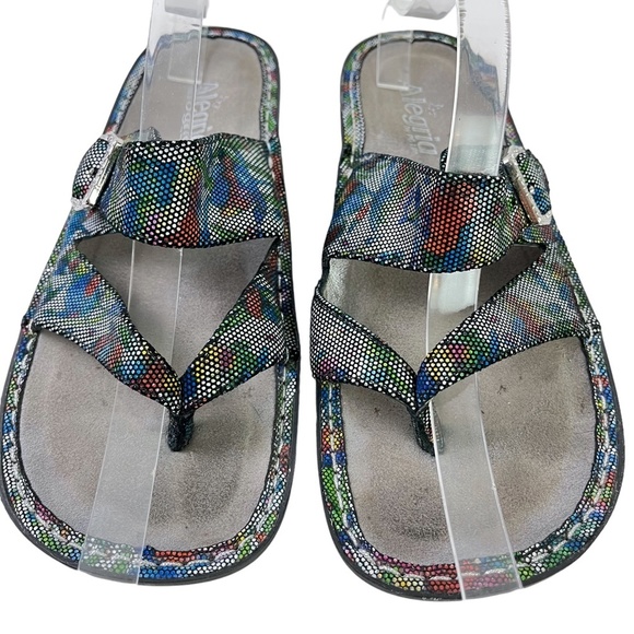 Alegria by Pg Lite Women's Val-376 Floral Colorful Genuine Leather Sandals sz 41 - Picture 3 of 16
